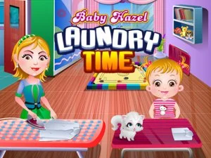 Baby Hazel Laundry Time